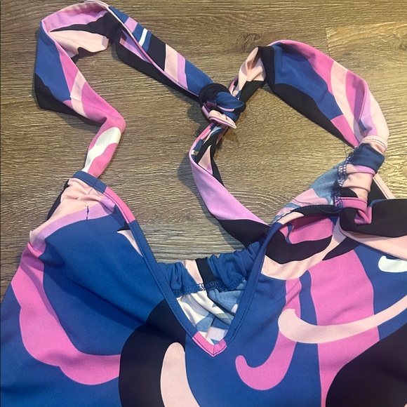 Trina Turk Vibrant Blue and Pink Mini Dress - Picture 5 of 7